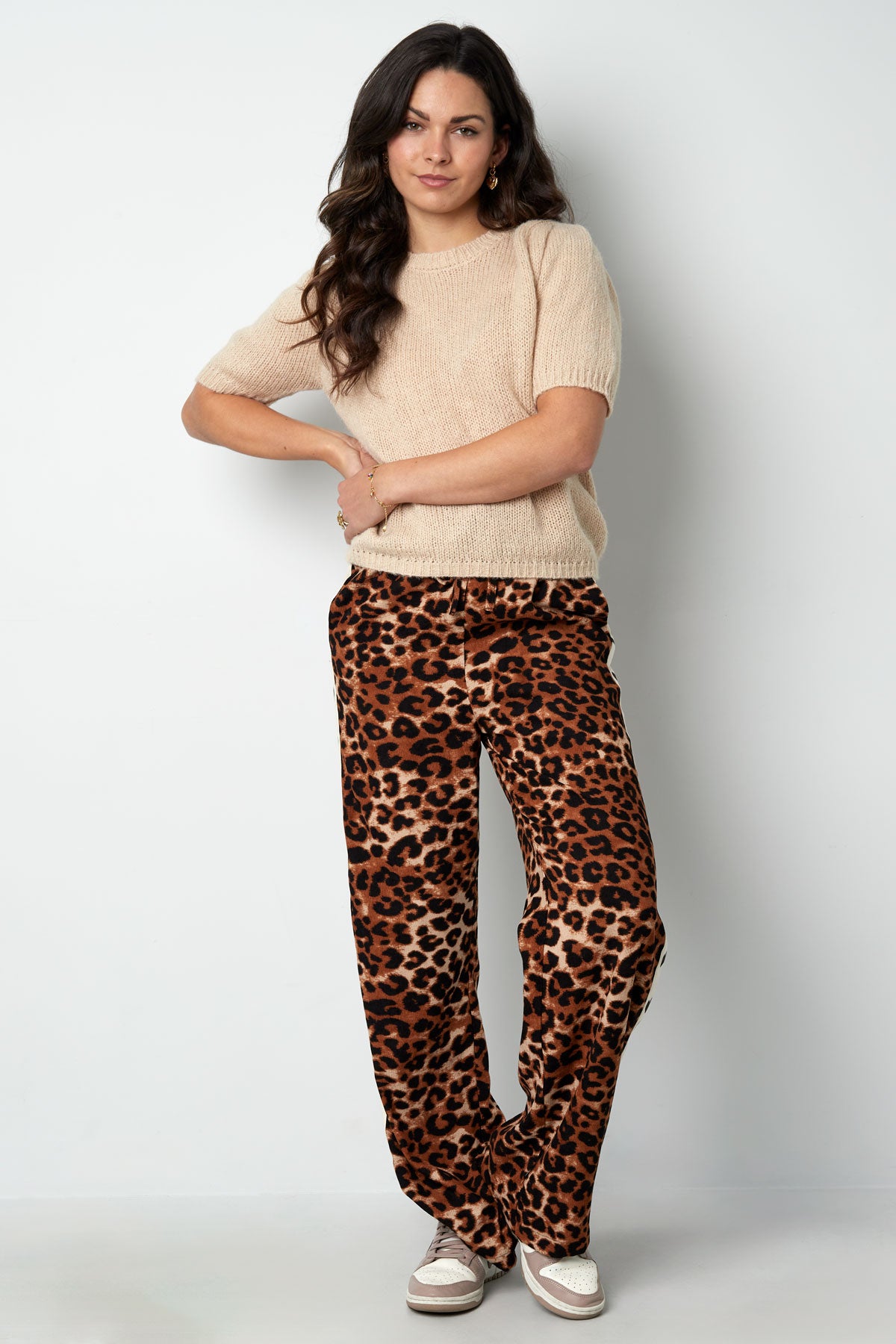 Korte Mouw Top Gebreid Achterknoop - Meerdere kleuren