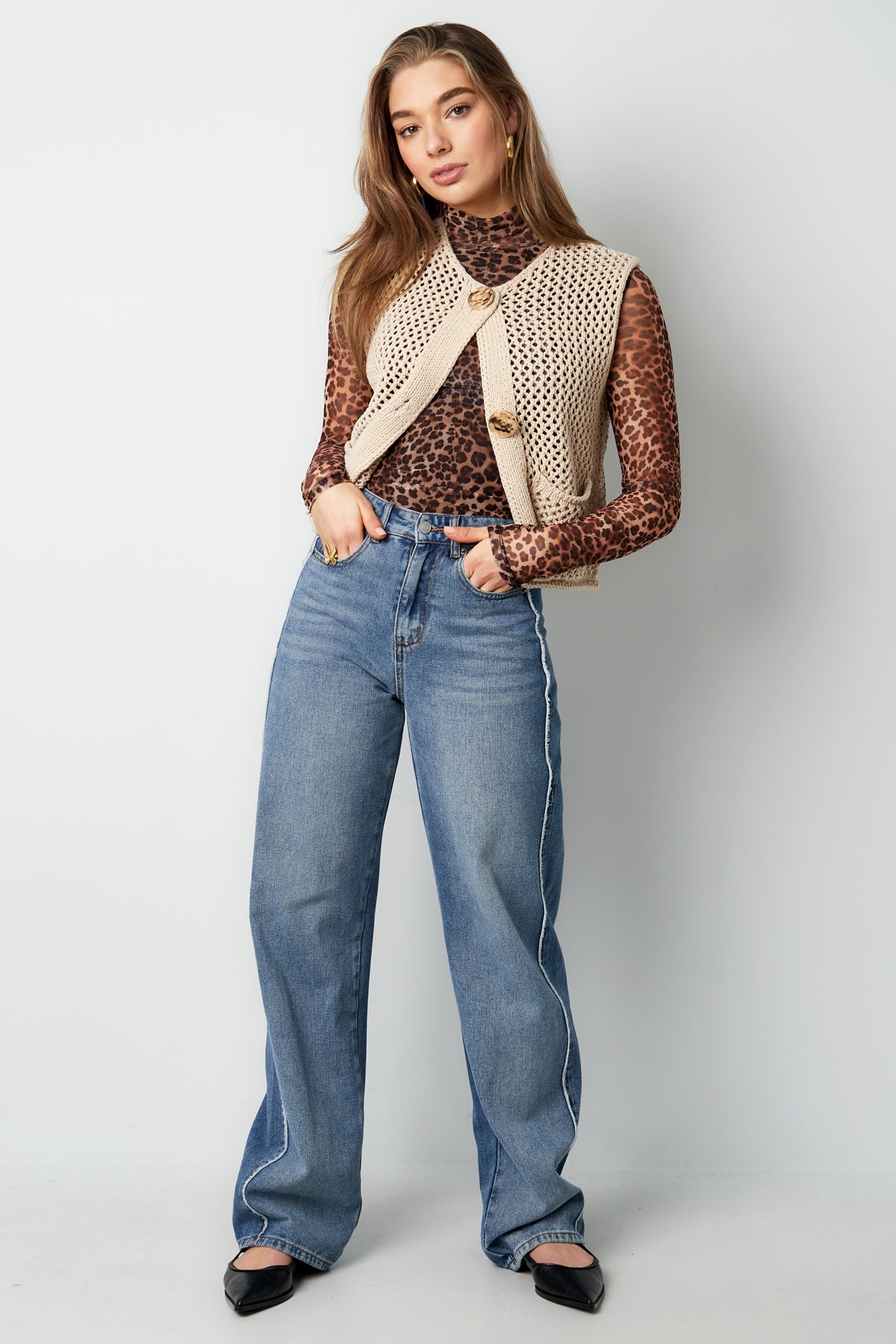 Trui Met Openwerk Ontwerp - Meerdere kleuren