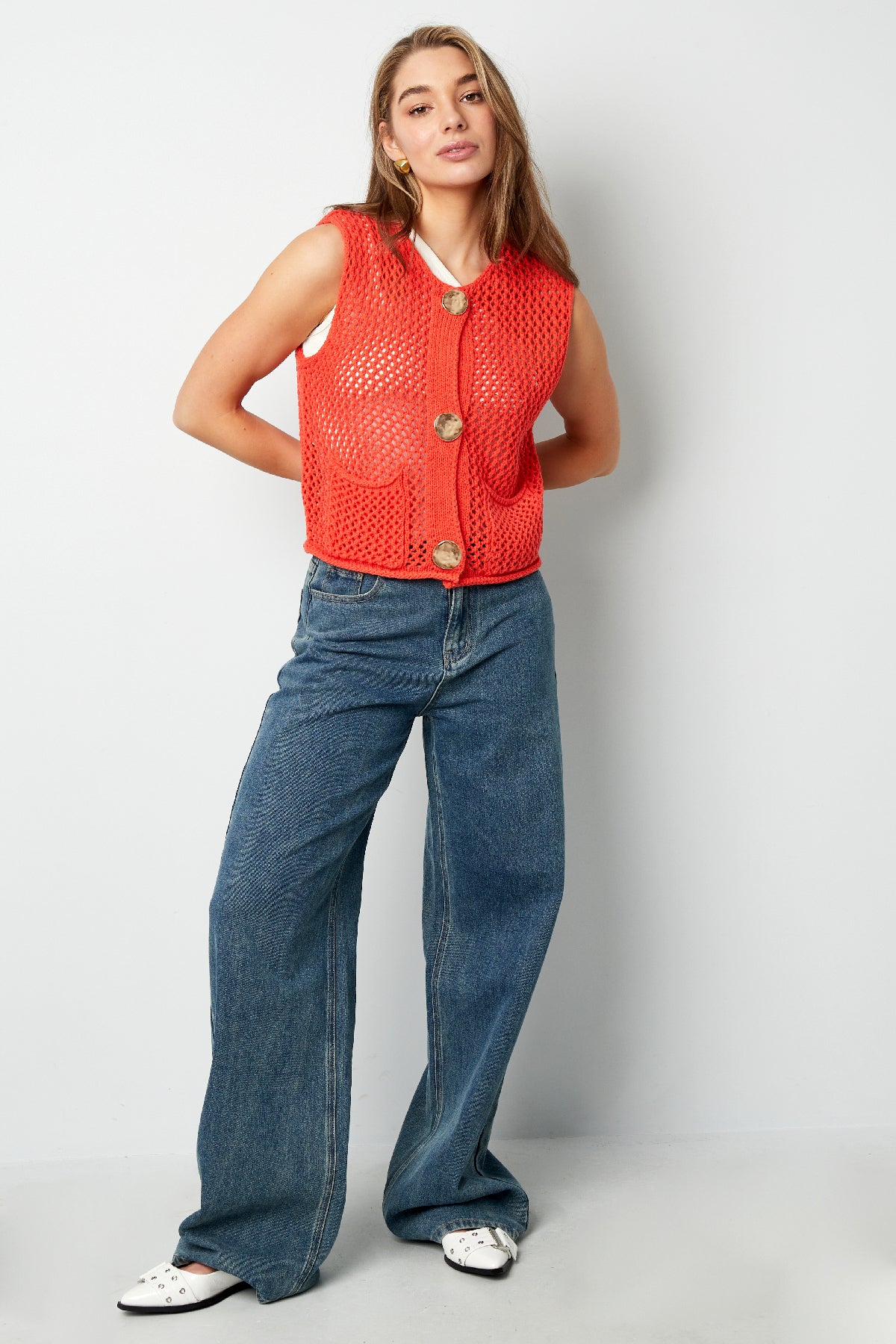 Trui Met Openwerk Ontwerp - Meerdere kleuren