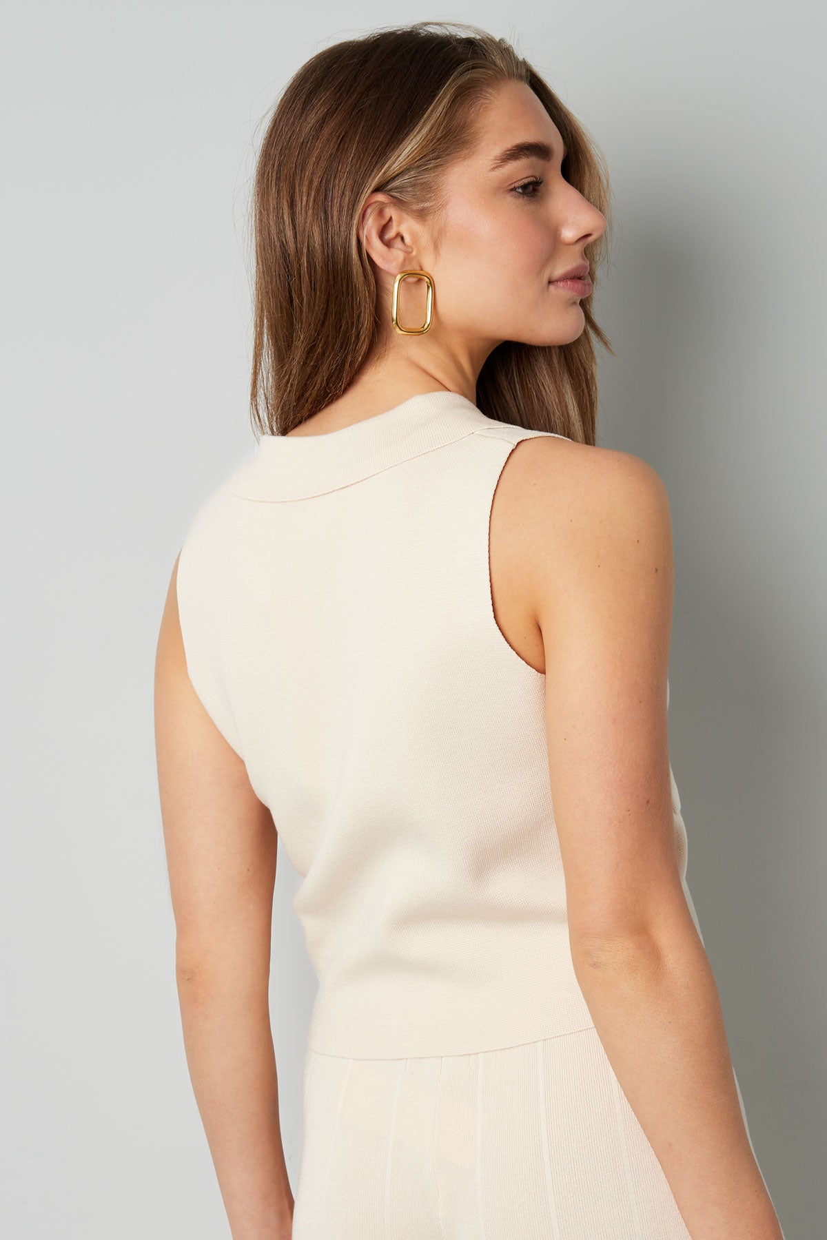 Mmouwloze top V-hals knoopvoorkant - Meerdere kleuren