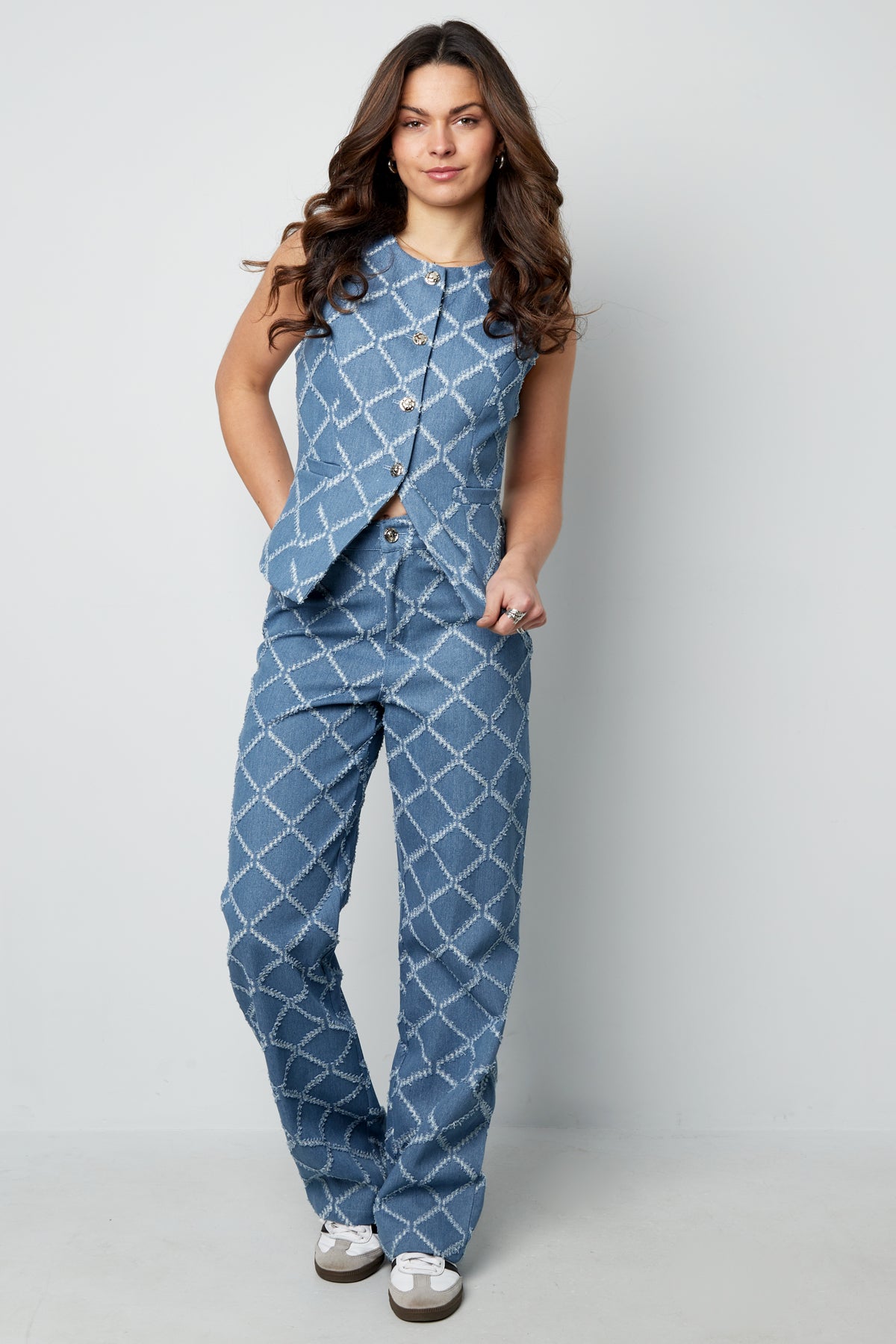 Rechte Broek Plaid Casual - Meerdere kleuren