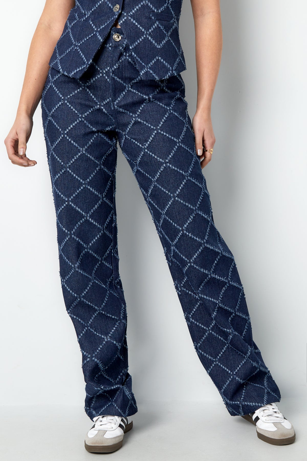 Rechte Broek Plaid Casual - Meerdere kleuren