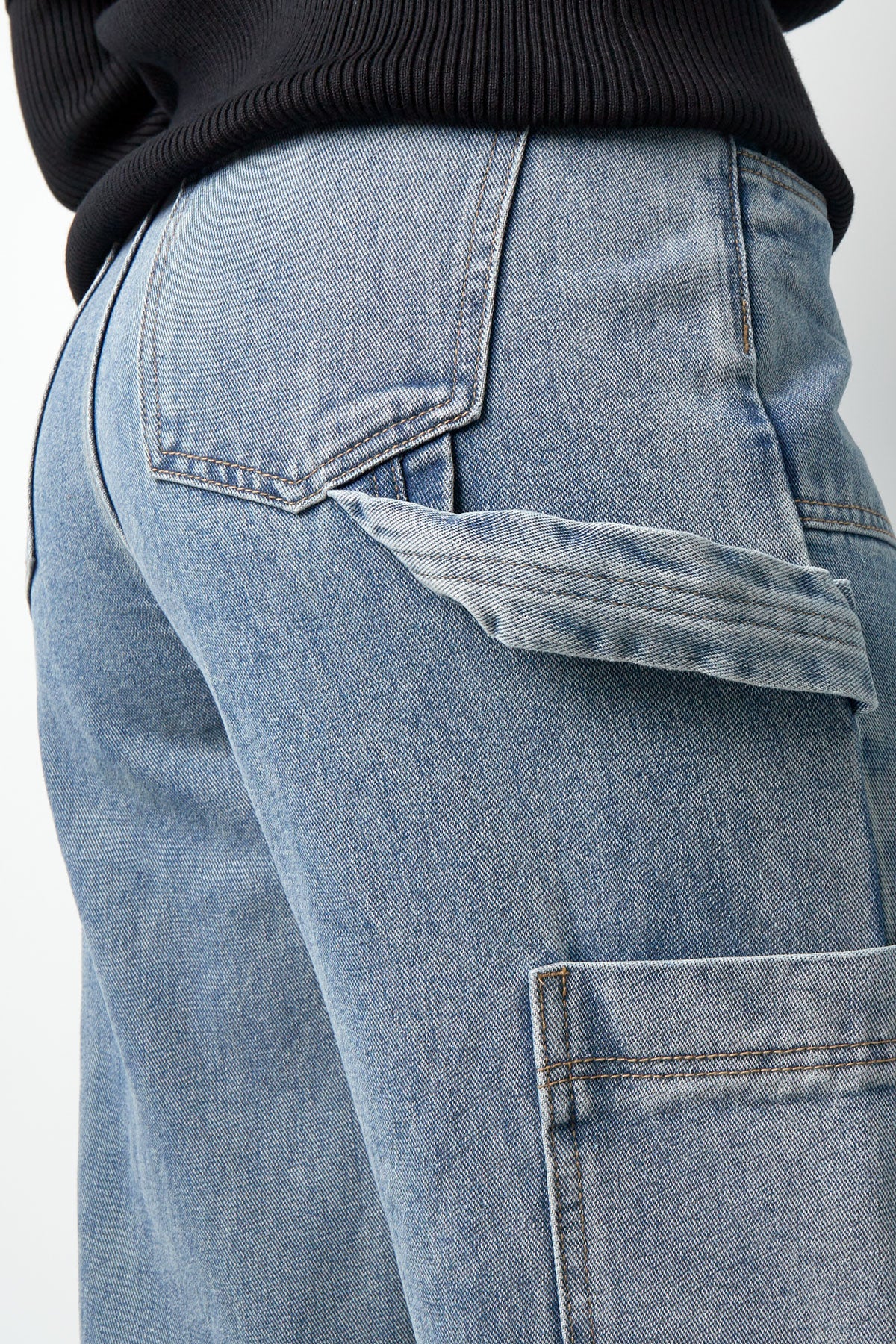 Rechte Jeans Casual Effen Kleur