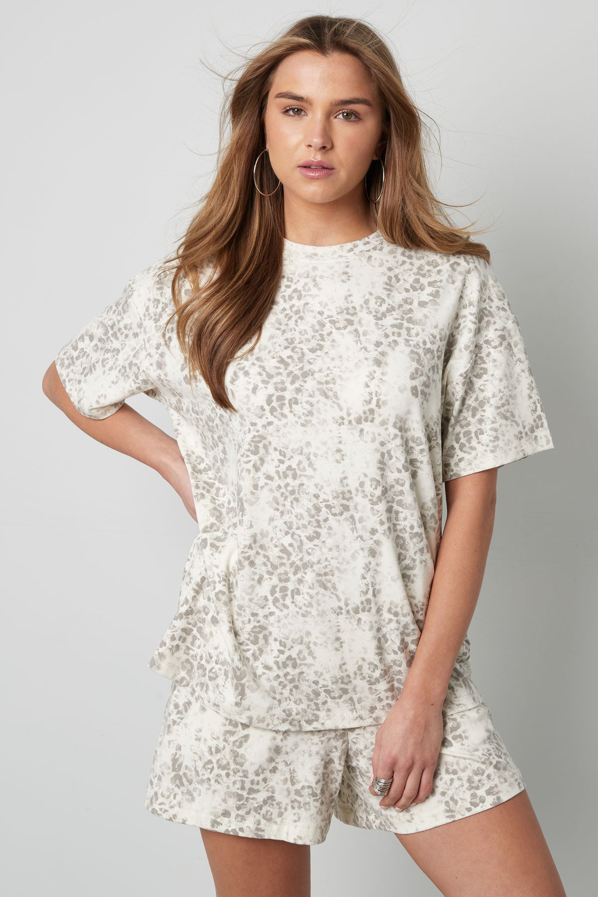 T-shirt Oversized Luipaardprint - Meerdere kleuren