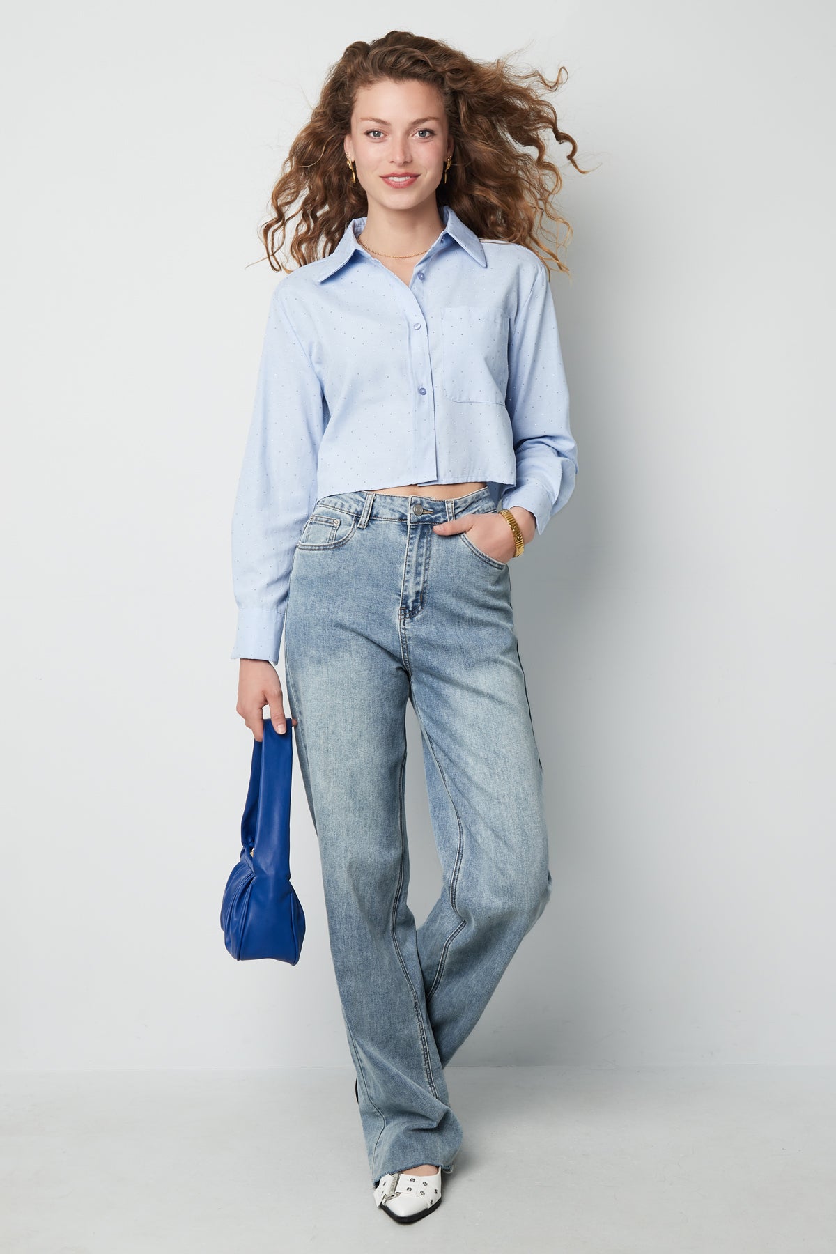 Cotton Korte Overhemd Classic Knopsluiting - Meerdere kleuren