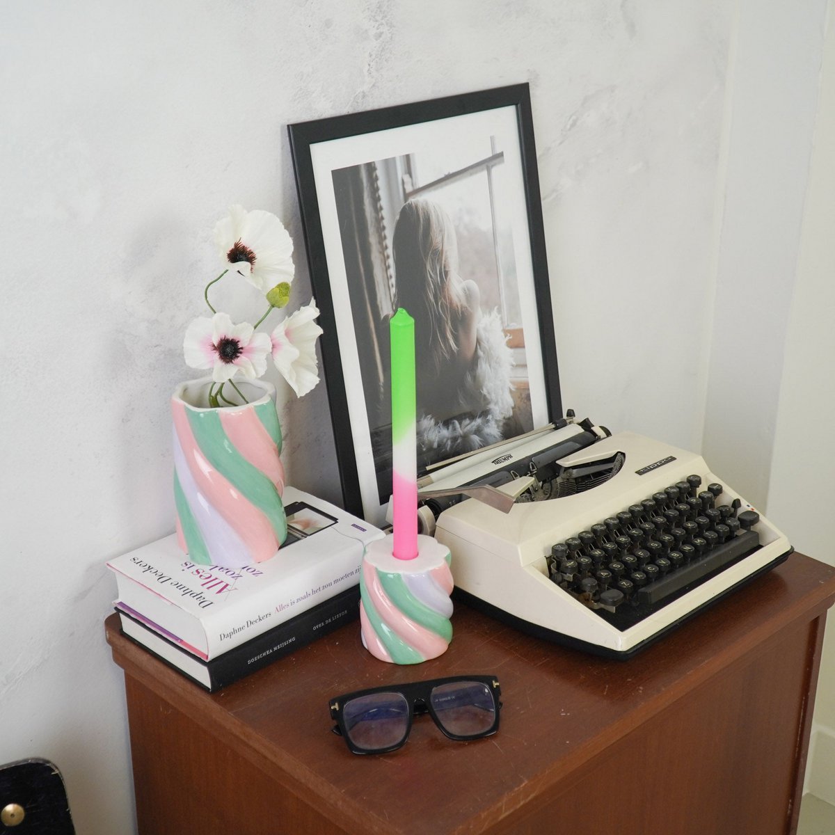 Kandelaar - Marshmellow- Pink/Mint/Lilac