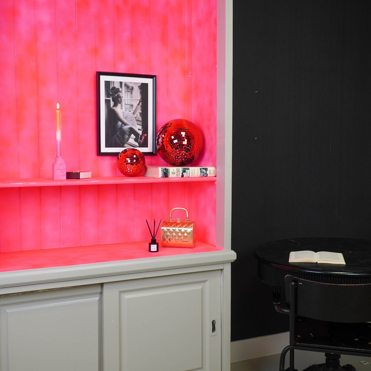 Kerstversiering - Kersthanger - Discobal - Schuim - Rood - 15x15x15cm