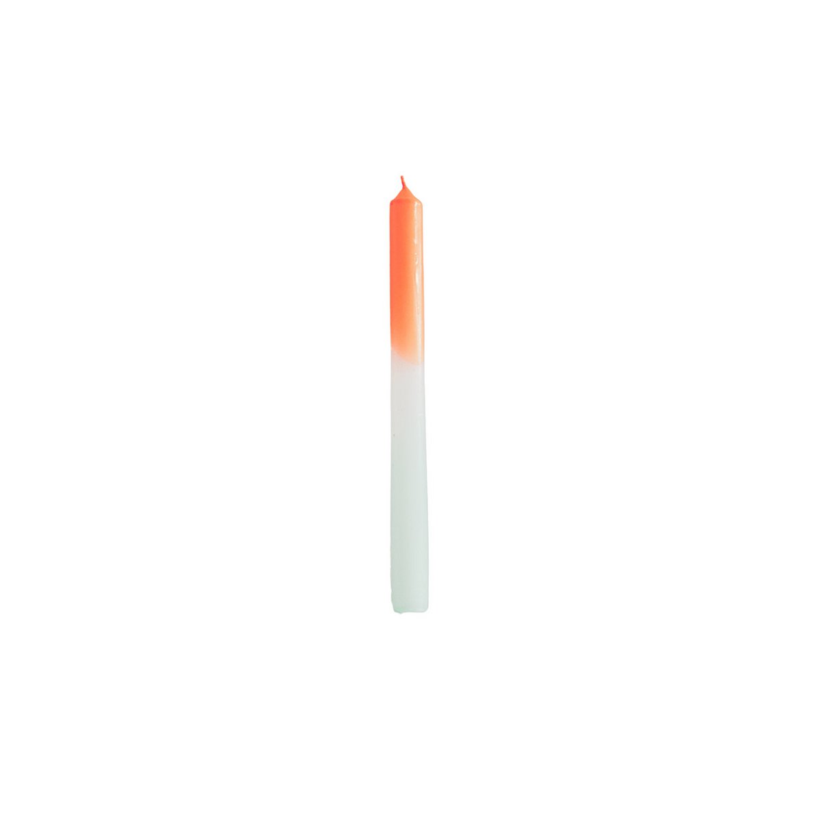 Kaarsen - oranje/wit/mintgreen (set van 4)