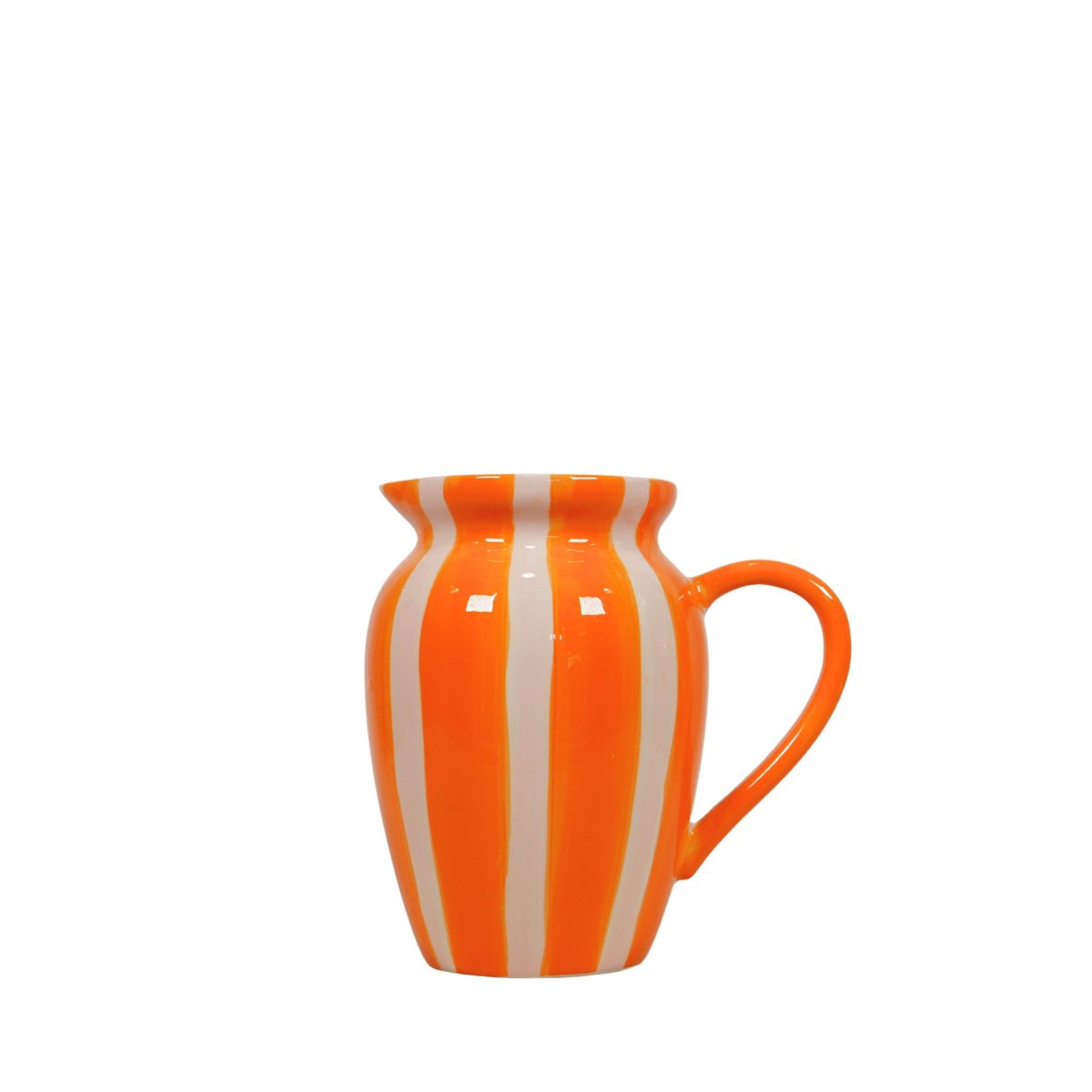 Keramiek vaas streep - Oranje
