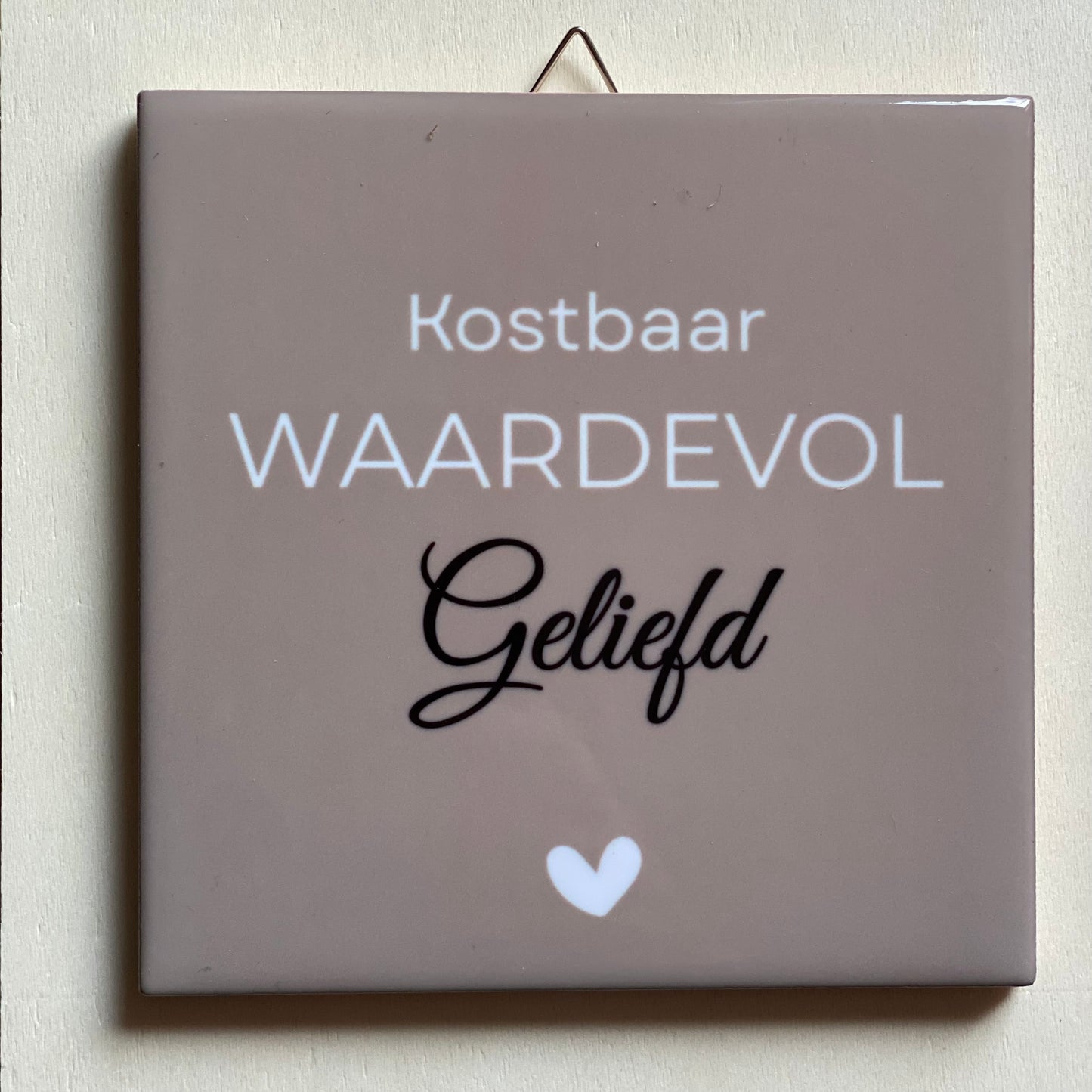 💛 Handgemaakte tegeltjes – woorden die raken