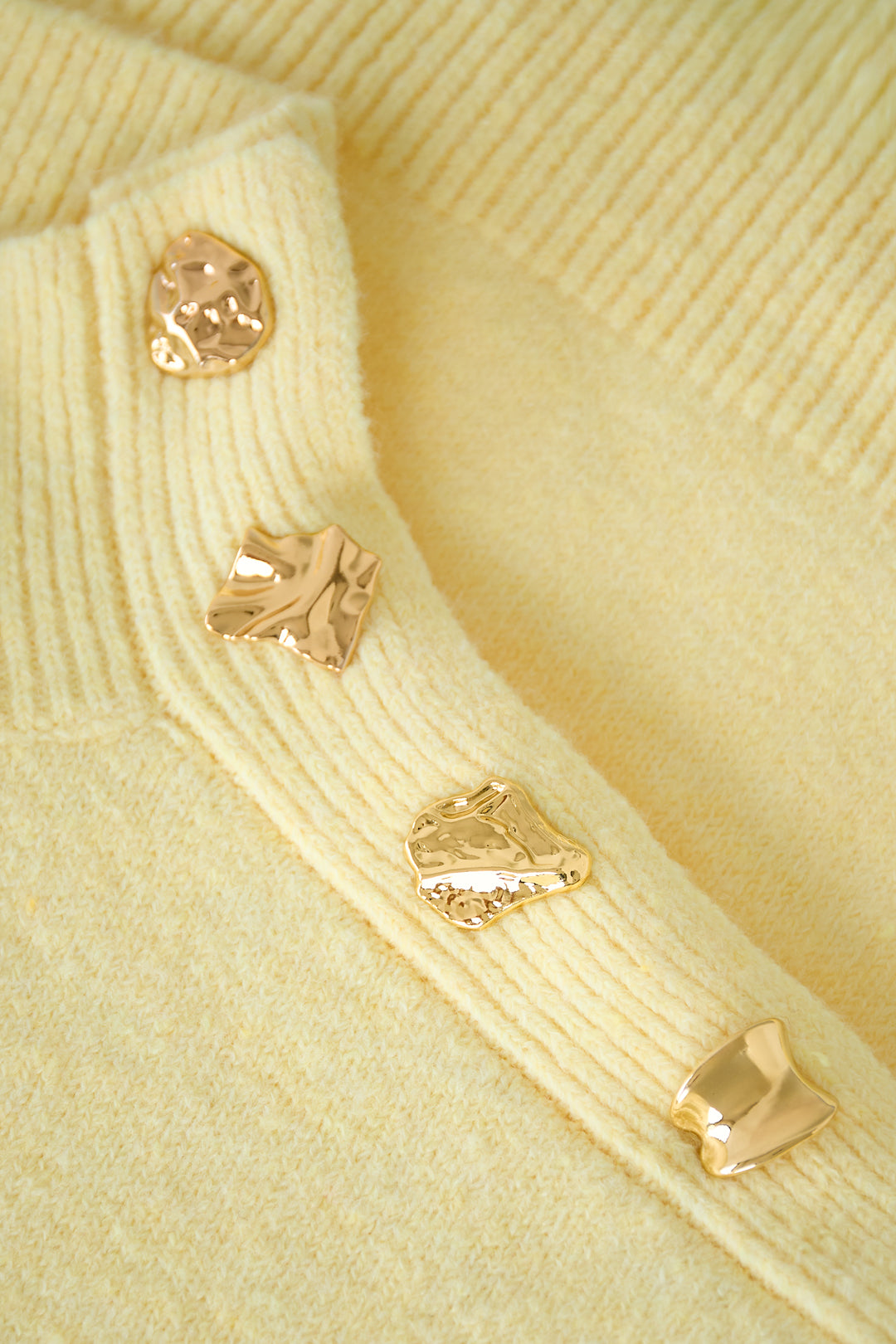 Gebreide Polyestervezel Vrouwen Trui met Schildkraag Casual Eenvoudige Kleur