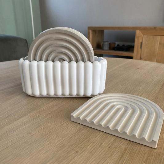 Design porseleinen rib houder – handgemaakt