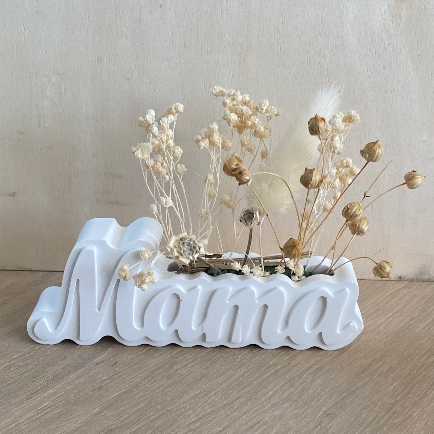 Porseleinen mama bloem decor – handgemaakt
