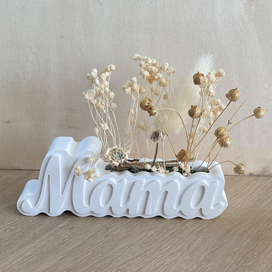 Porseleinen mama bloem decor – handgemaakt