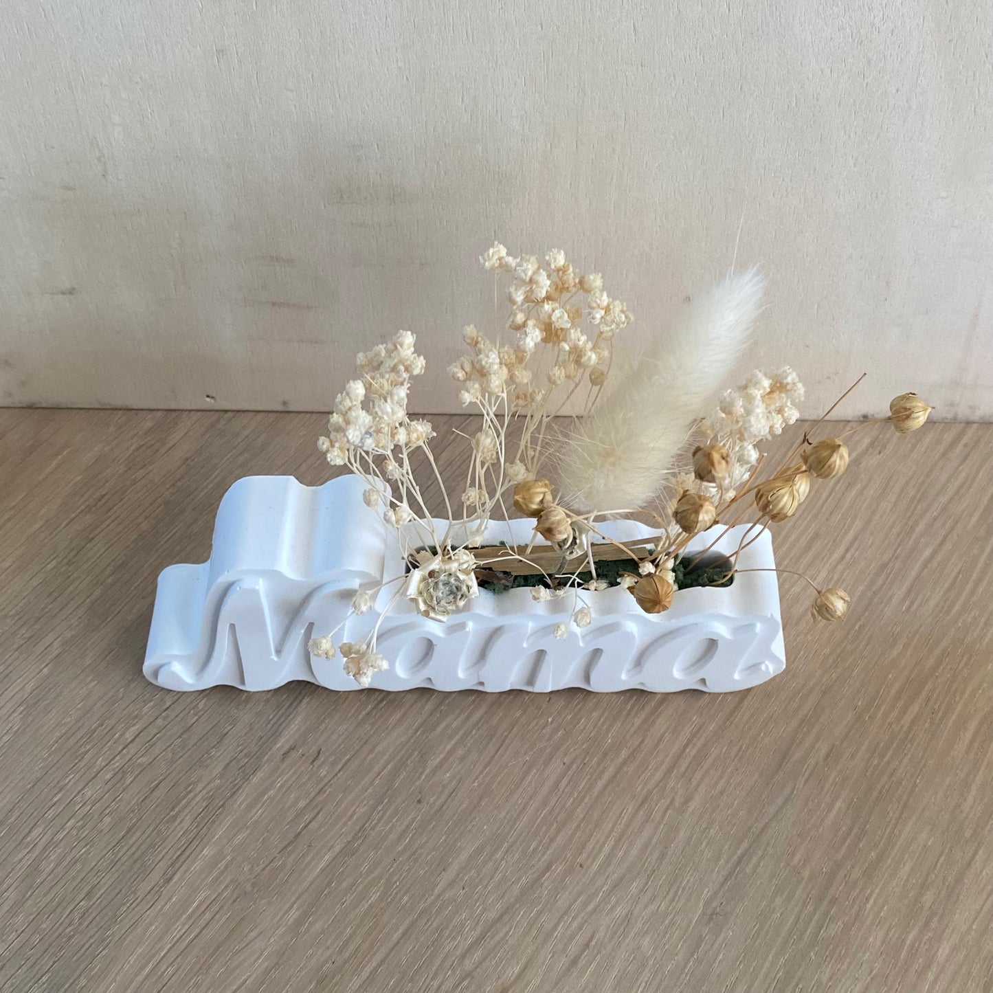Porseleinen mama bloem decor – handgemaakt