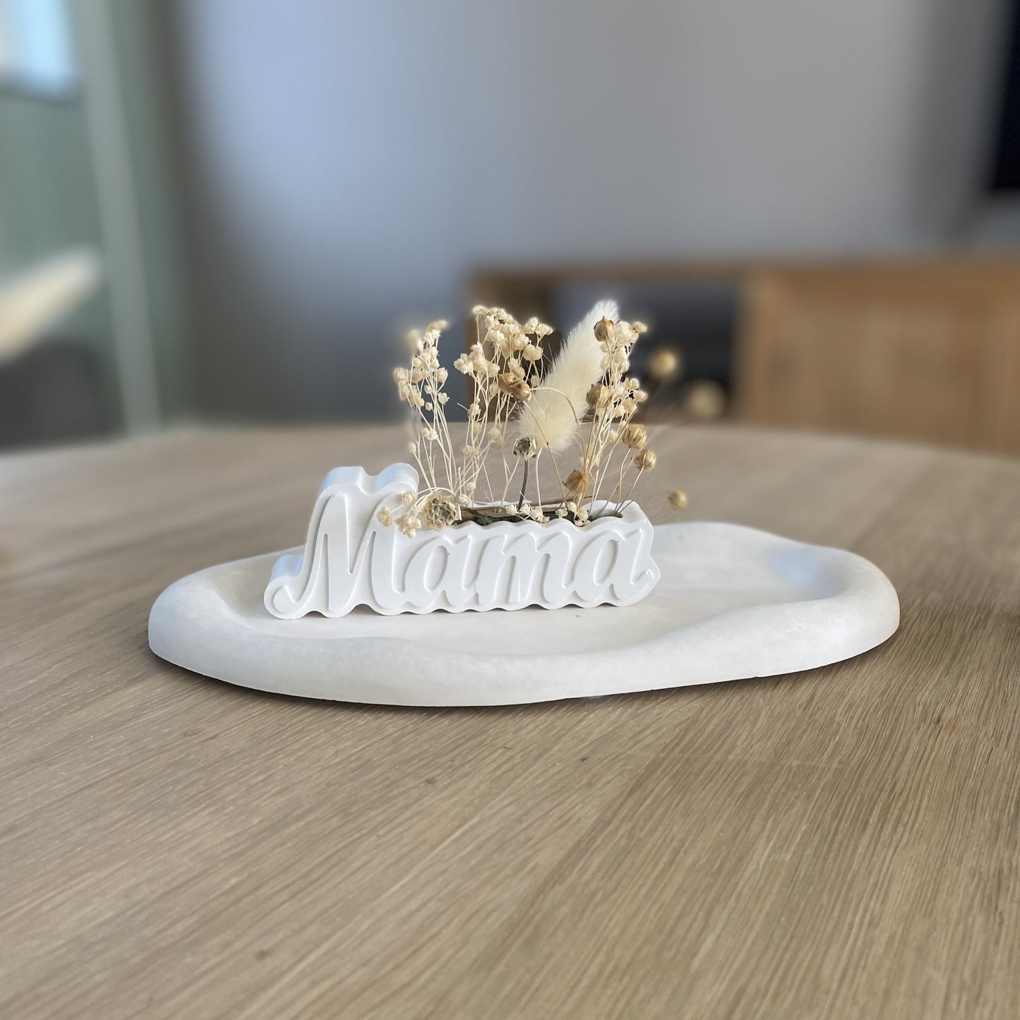 Porseleinen mama bloem decor – handgemaakt