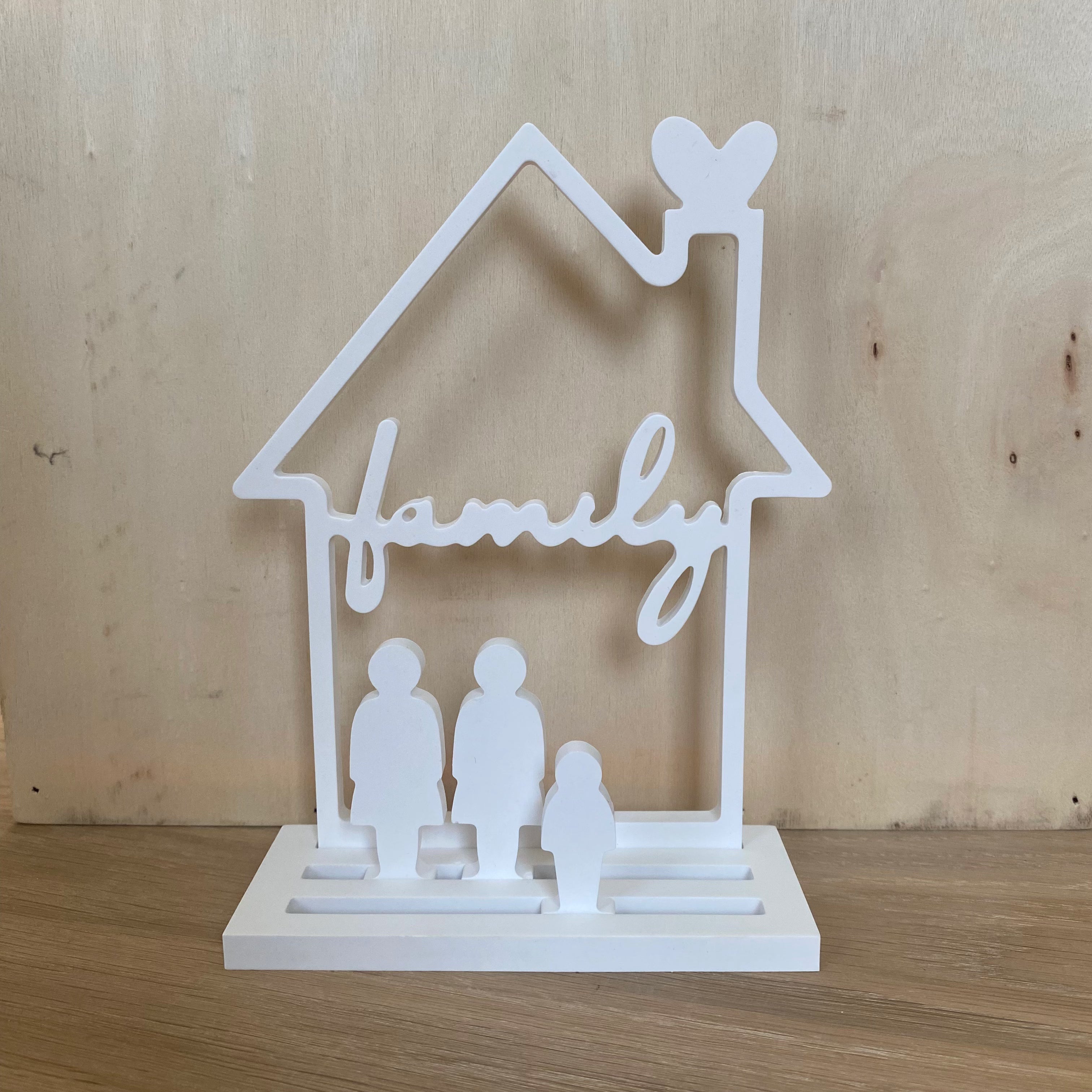 Stel je familie samen - porseleinen huisje – handgemaakt