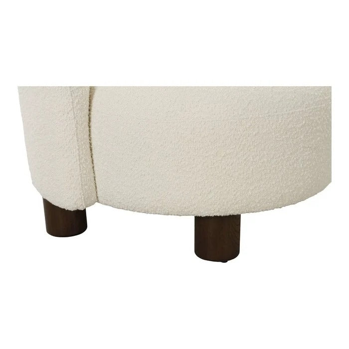 Fauteuil in bouclé stof