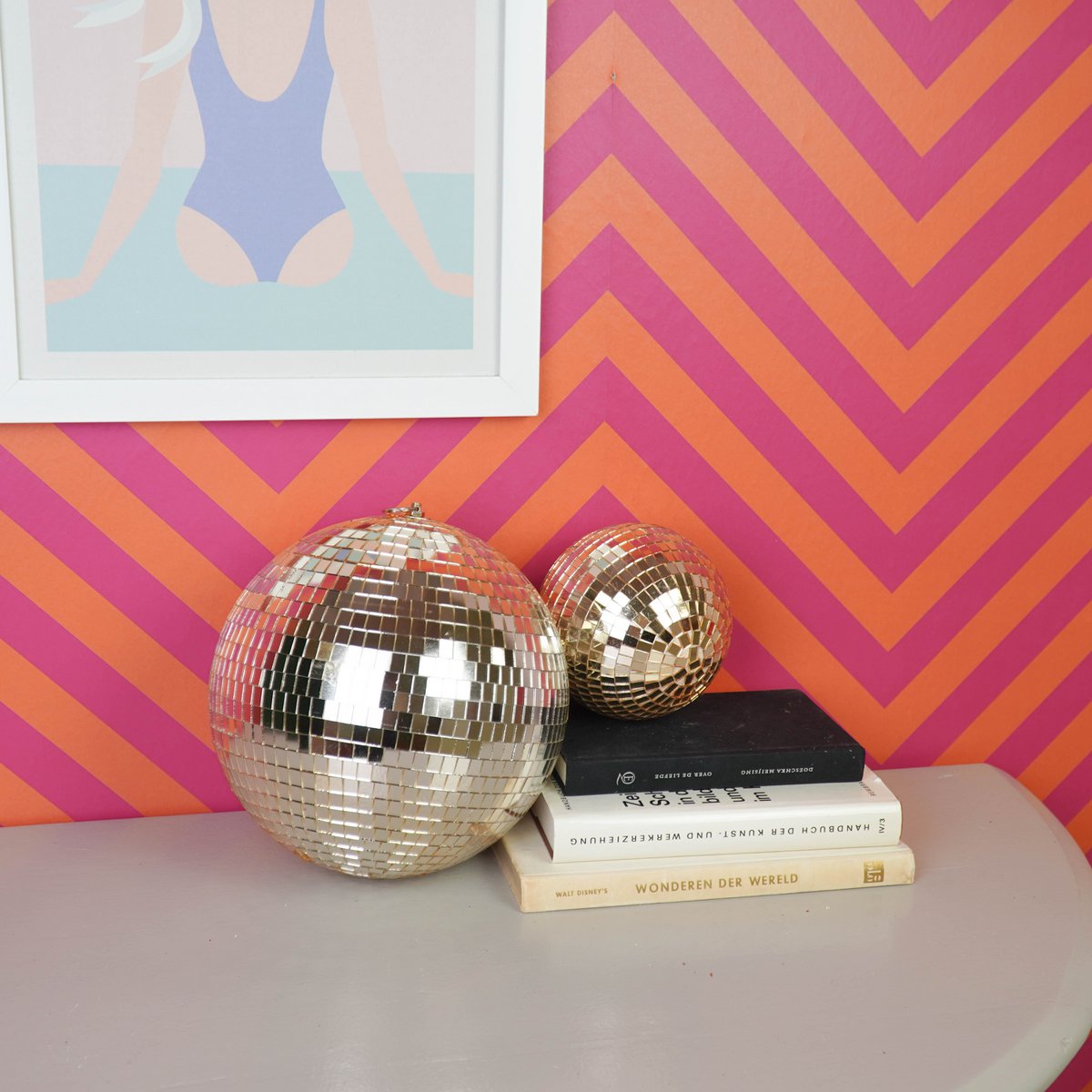 Kerstdecoratie - Kersthanger - Discobal - Schuim - Goud - 25x25x25cm