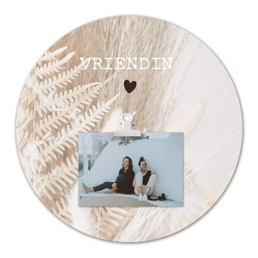 Cirkel met foto vriendin