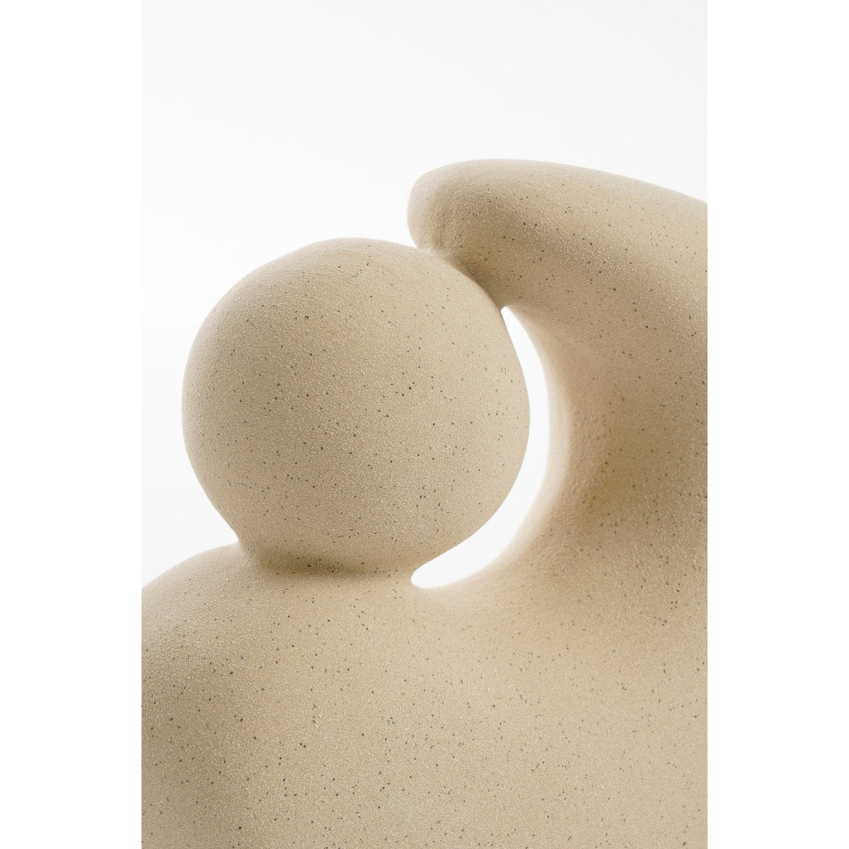 Home Woondecoratie - L21 x B9 x H20 cm - Keramiek - Beige