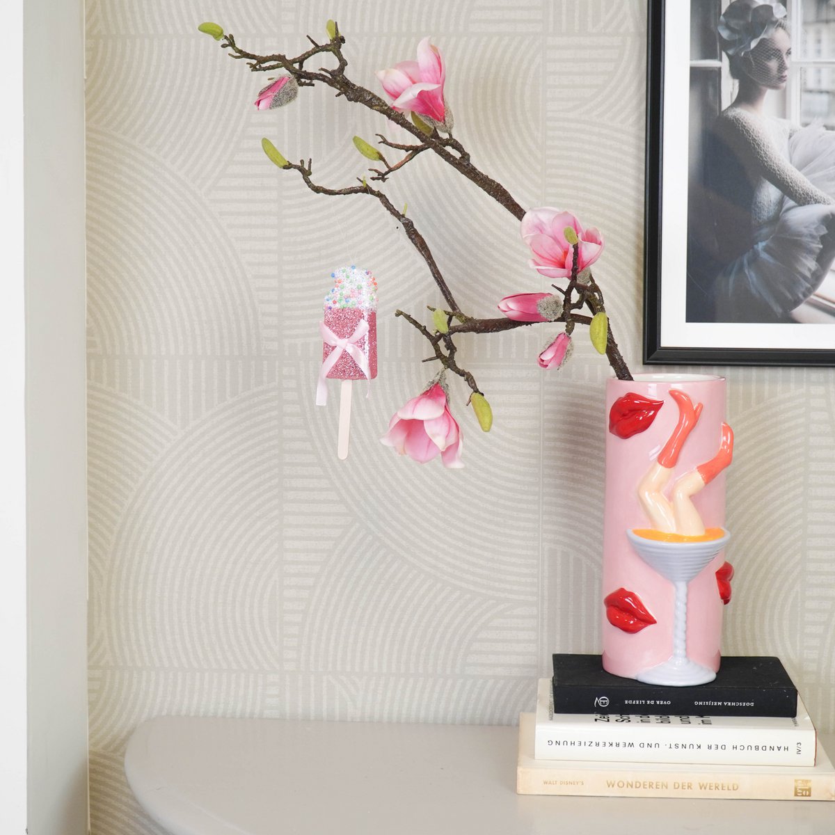 Kersthanger - IJs - Schuim - 15x5cm