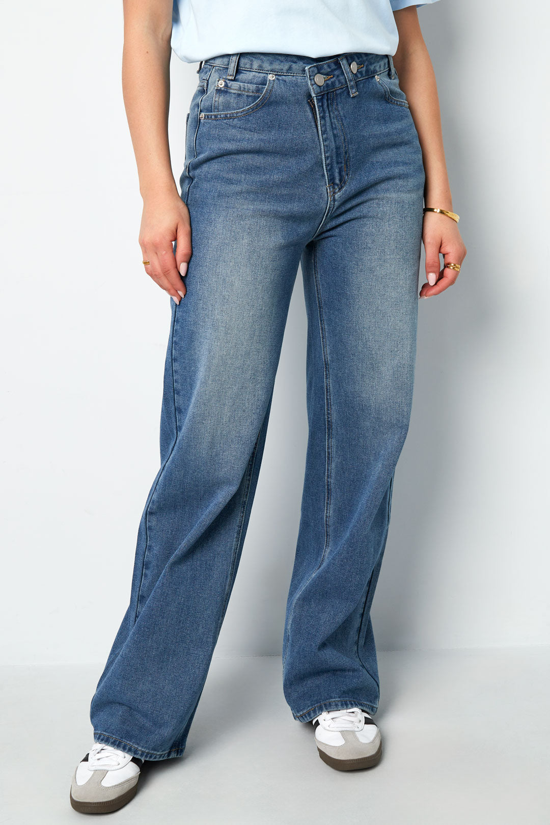 Rechte Jeans Casual Solide Kleur - Meerdere kleuren