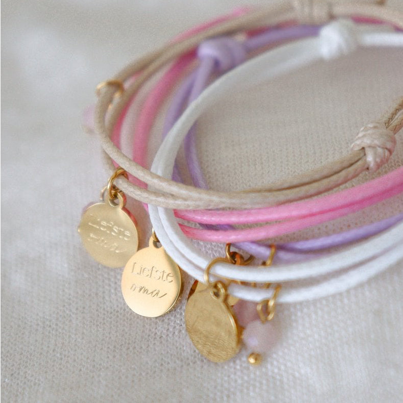 Armband Liefste Mama - Kies Kleur - Goud