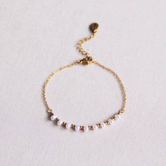 Fijne armband met mini -parels en kralen