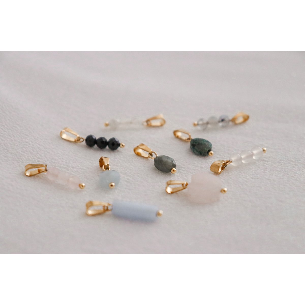 Edelsteen Ketting Hangers - Goud