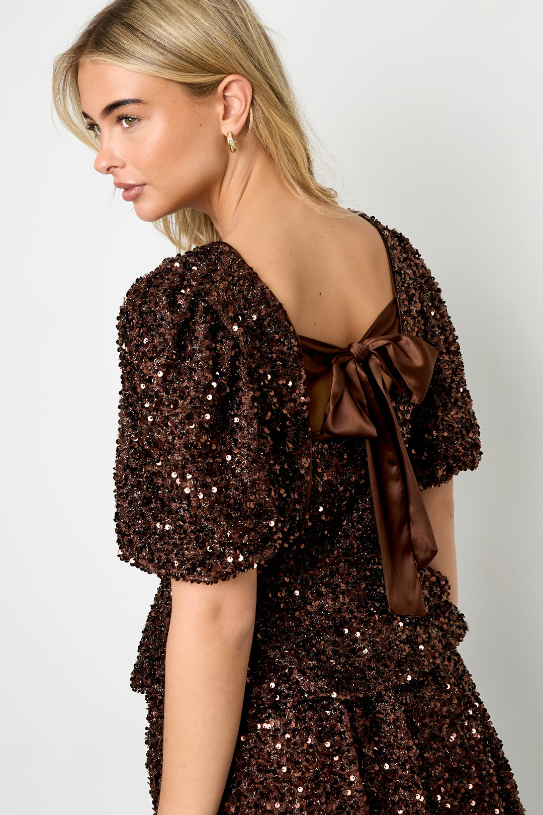 Korte Mouwen Tops Elegante Pailletten - Meerdere kleuren