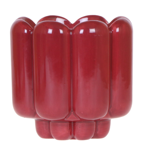 Retro Shine sierpot - Red - Ø12cm