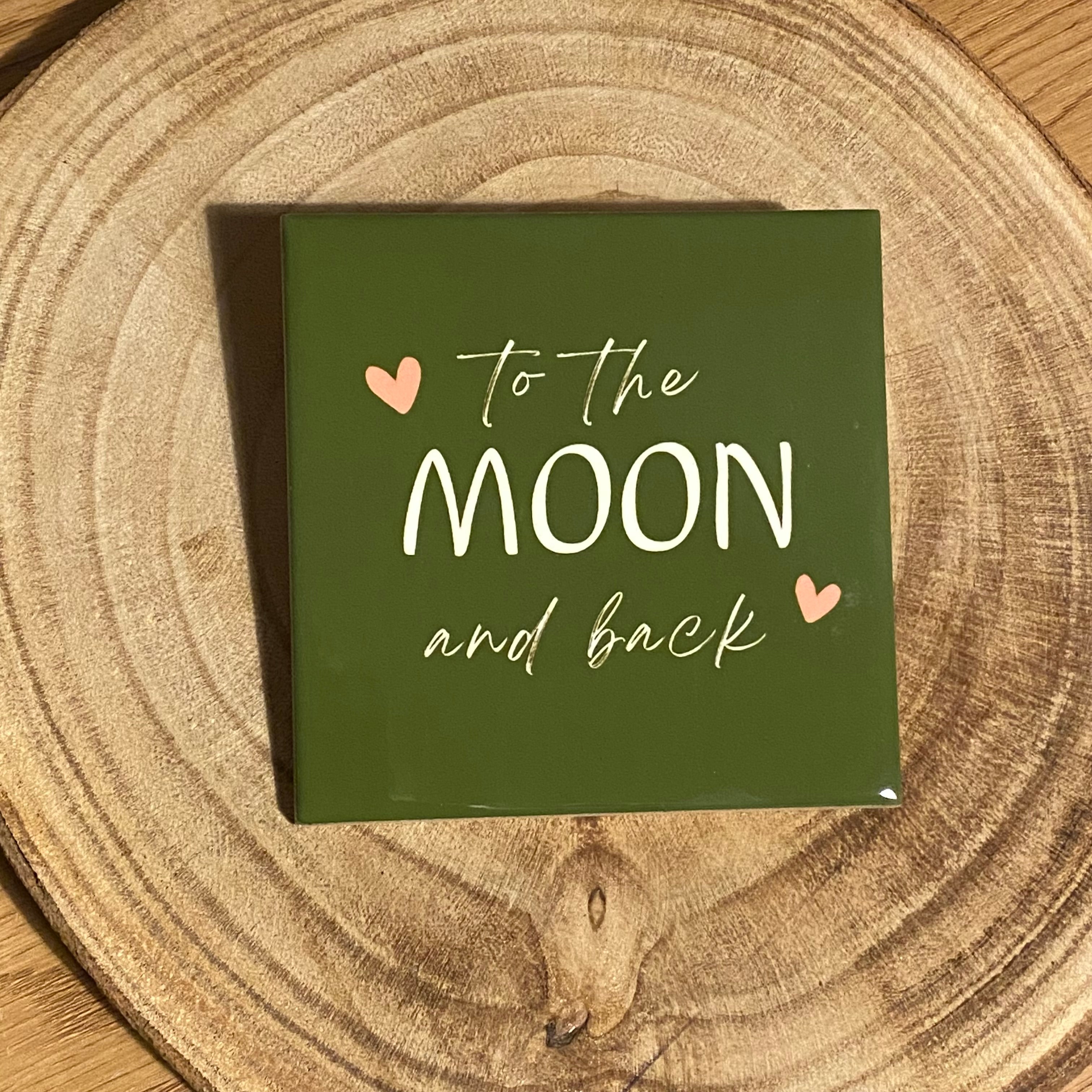 Handgemaakte tegel – To the moon