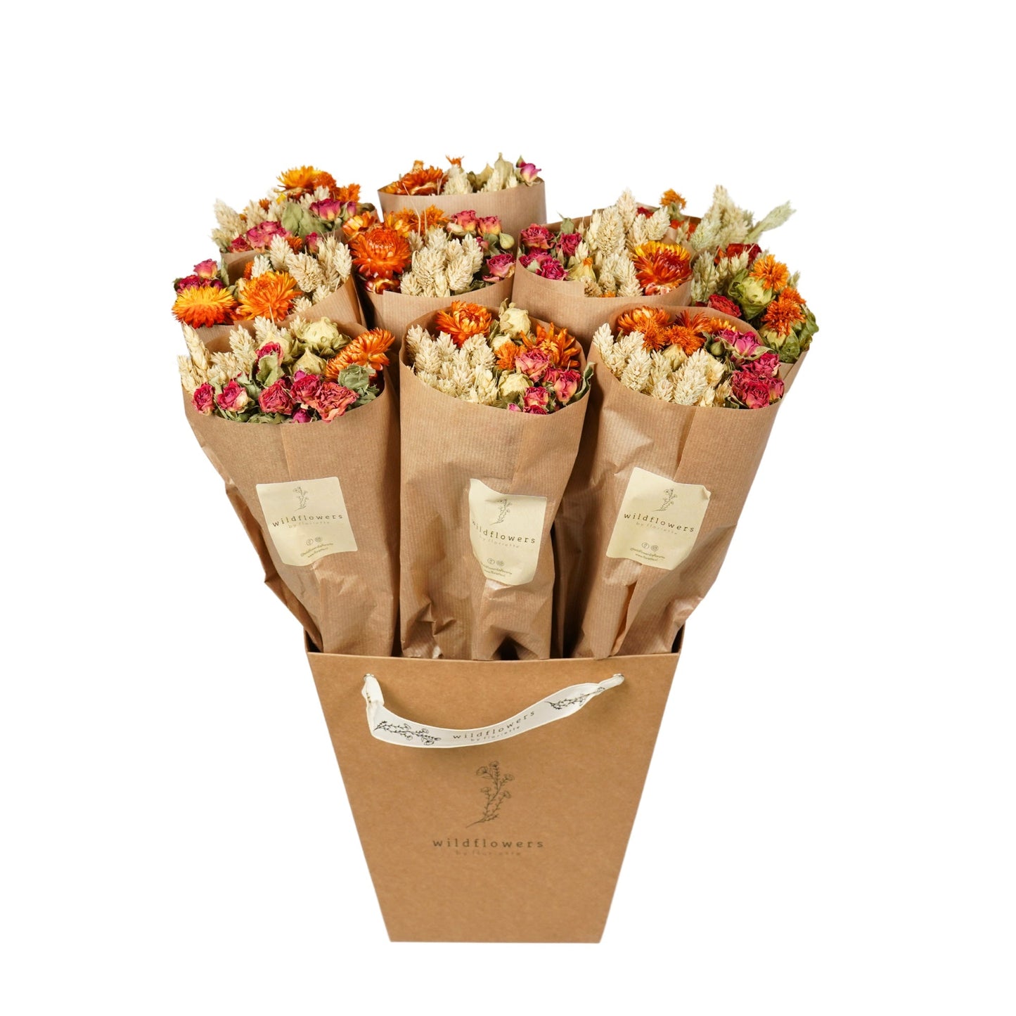 Droogbloemen - oranje
