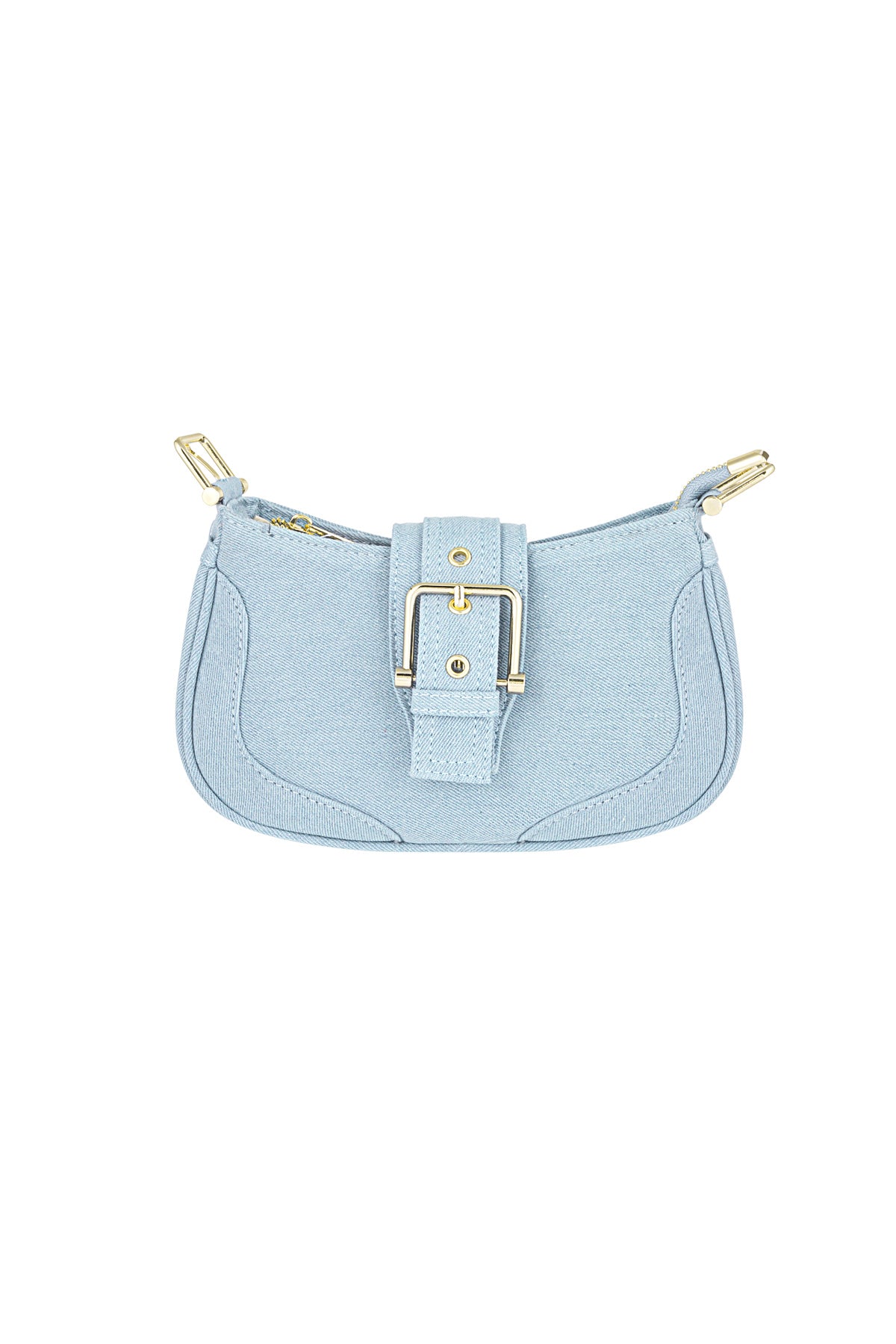 Gekleurde tas met gesp detail