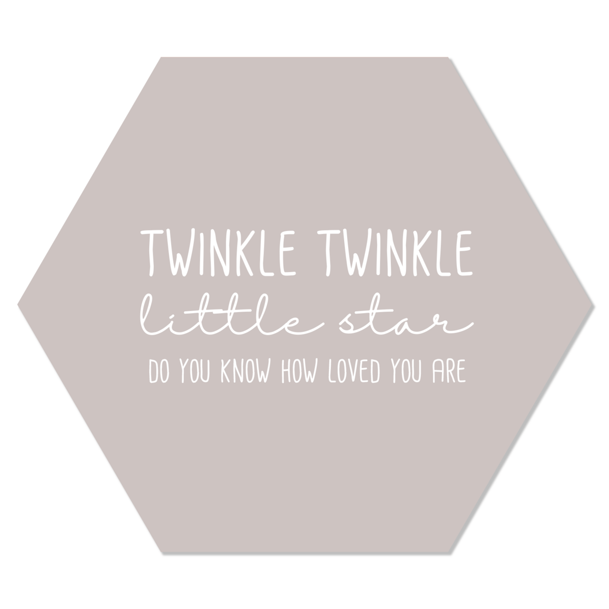 Muurhexagon twinkle twinkel stone