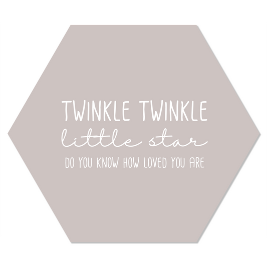 Muurhexagon twinkle twinkel stone