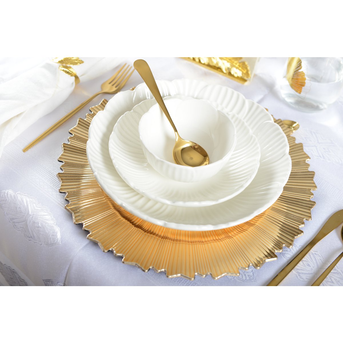 GOUDEN koffielepels - set van 6