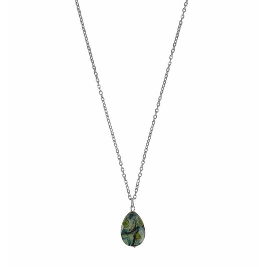Ketting Kambaba Jaspis - Zilver