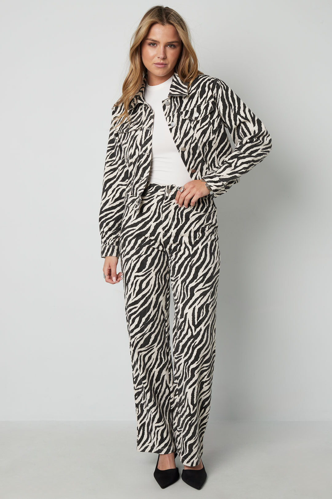 Rechte Broek Casual Zebra Strepen