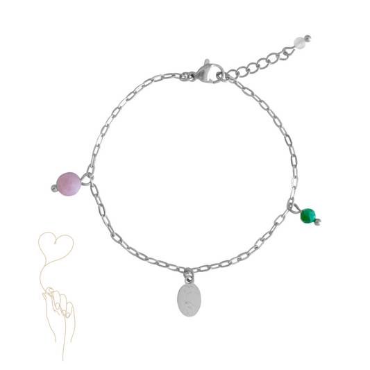 Hart Onder De Riem Armband - Zilver