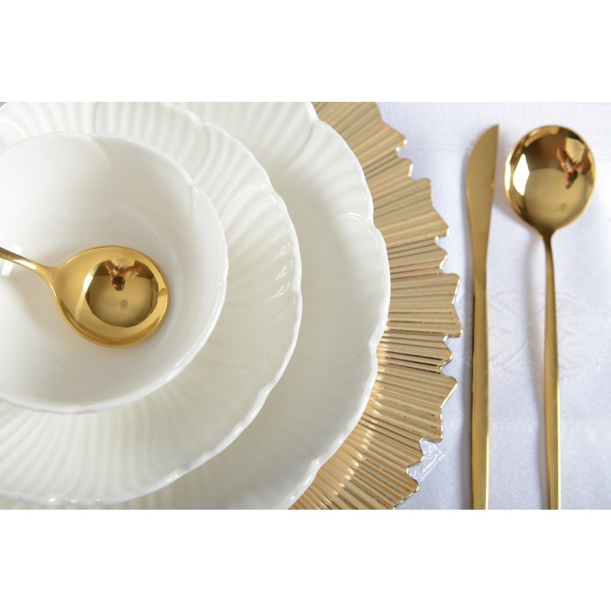 GOUDEN koffielepels - set van 6