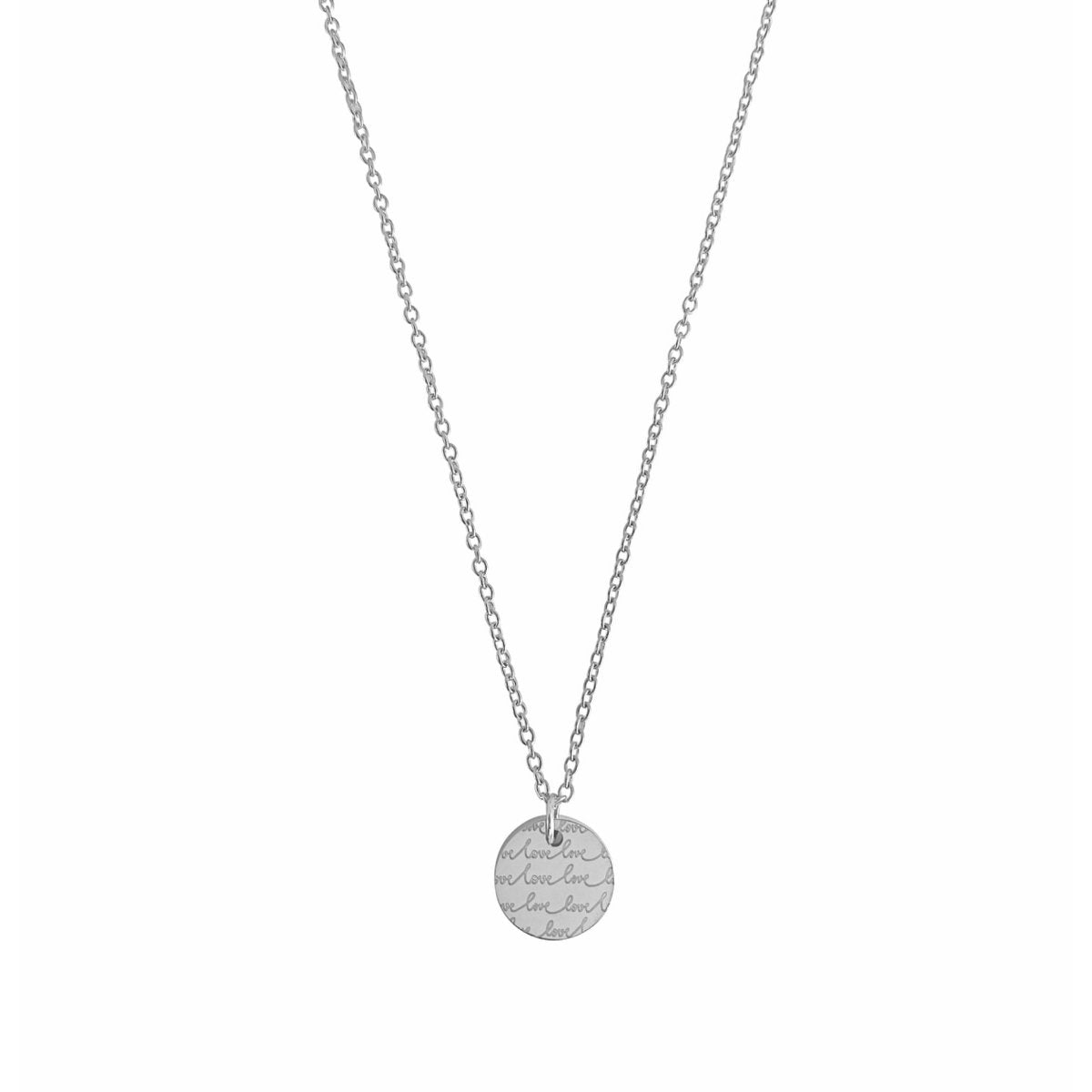 Ketting Love Love Love - Zilver