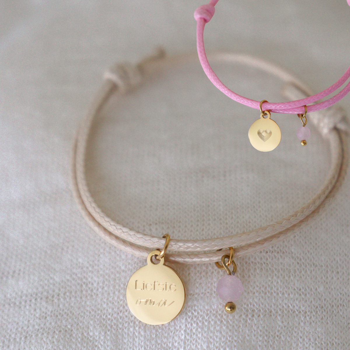 Armband Liefste Oma - Kies Kleur - Goud