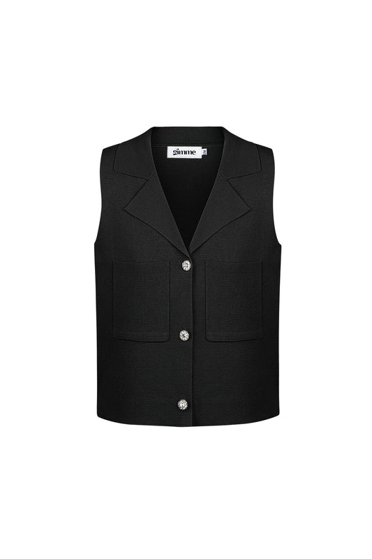 Mmouwloze top V-hals knoopvoorkant - Meerdere kleuren