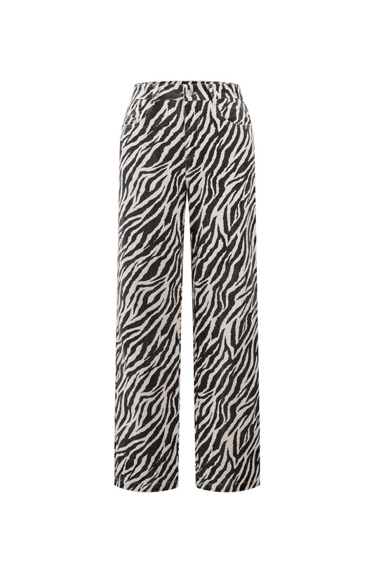 Rechte Broek Casual Zebra Strepen