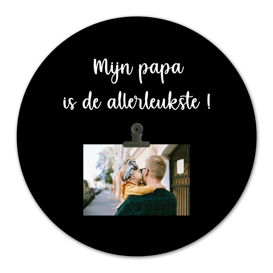 Cirkel met foto mijn papa is de allerleukste