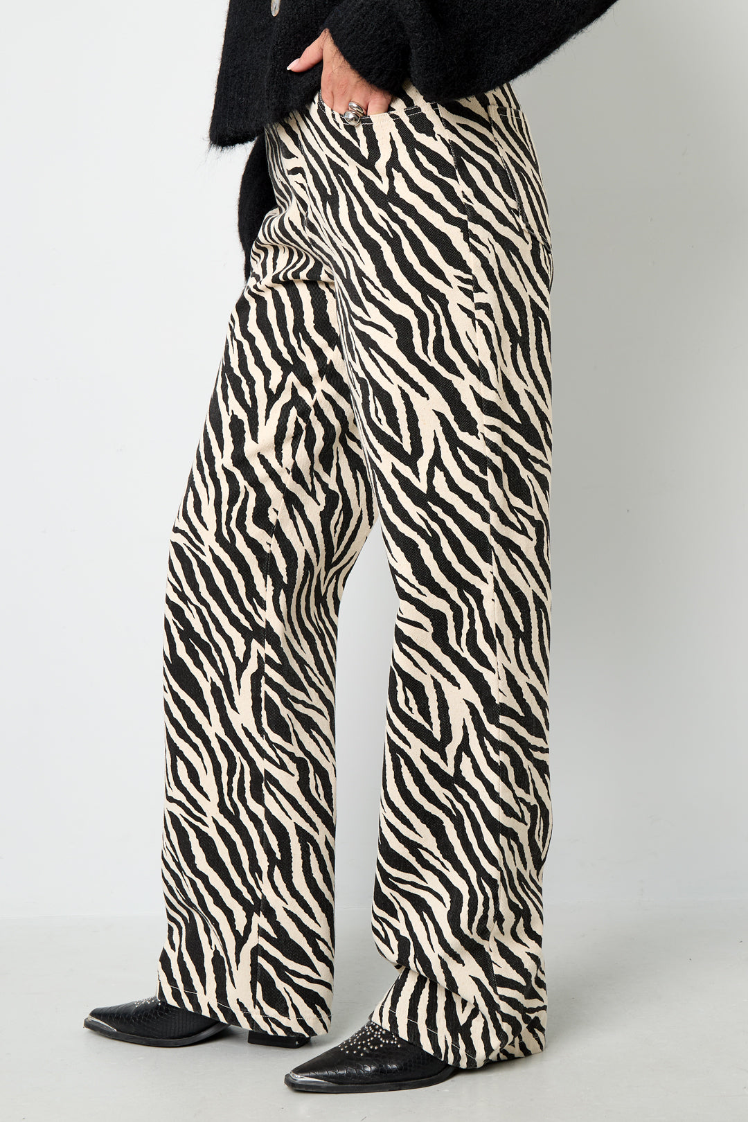 Rechte Broek Casual Zebra Strepen
