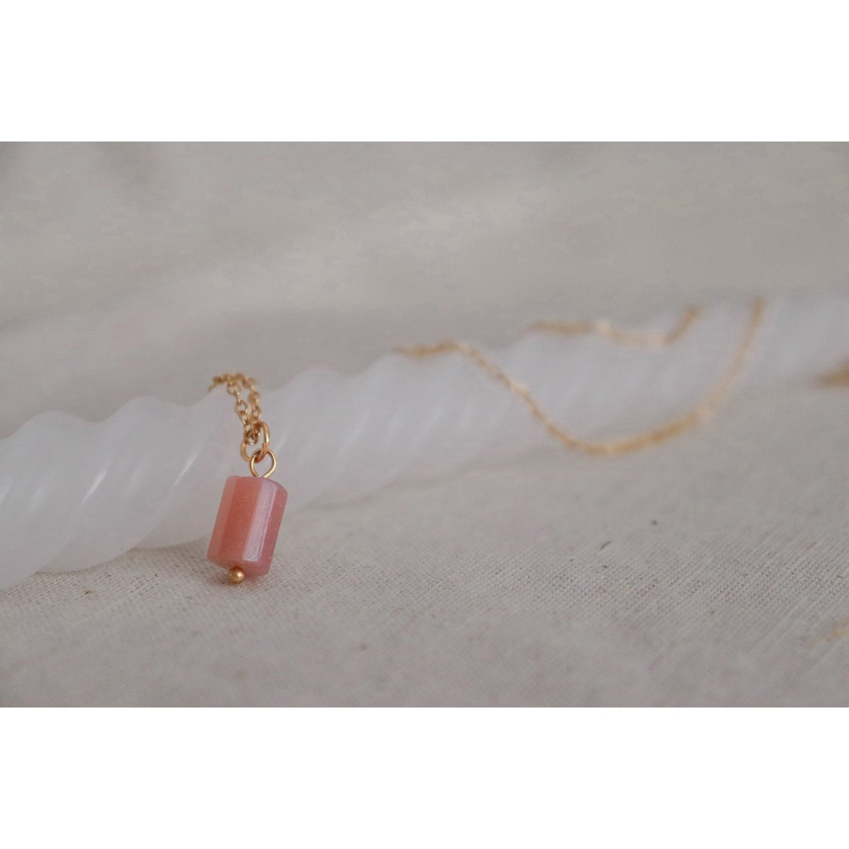Zonnesteen Ketting - Goud