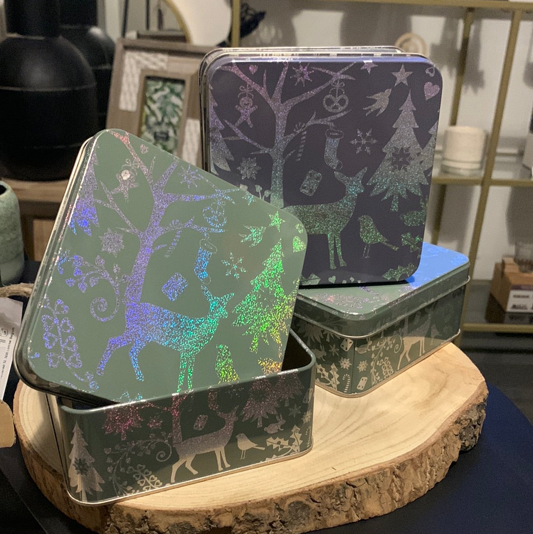 Bewaarblik kerst 12 cm